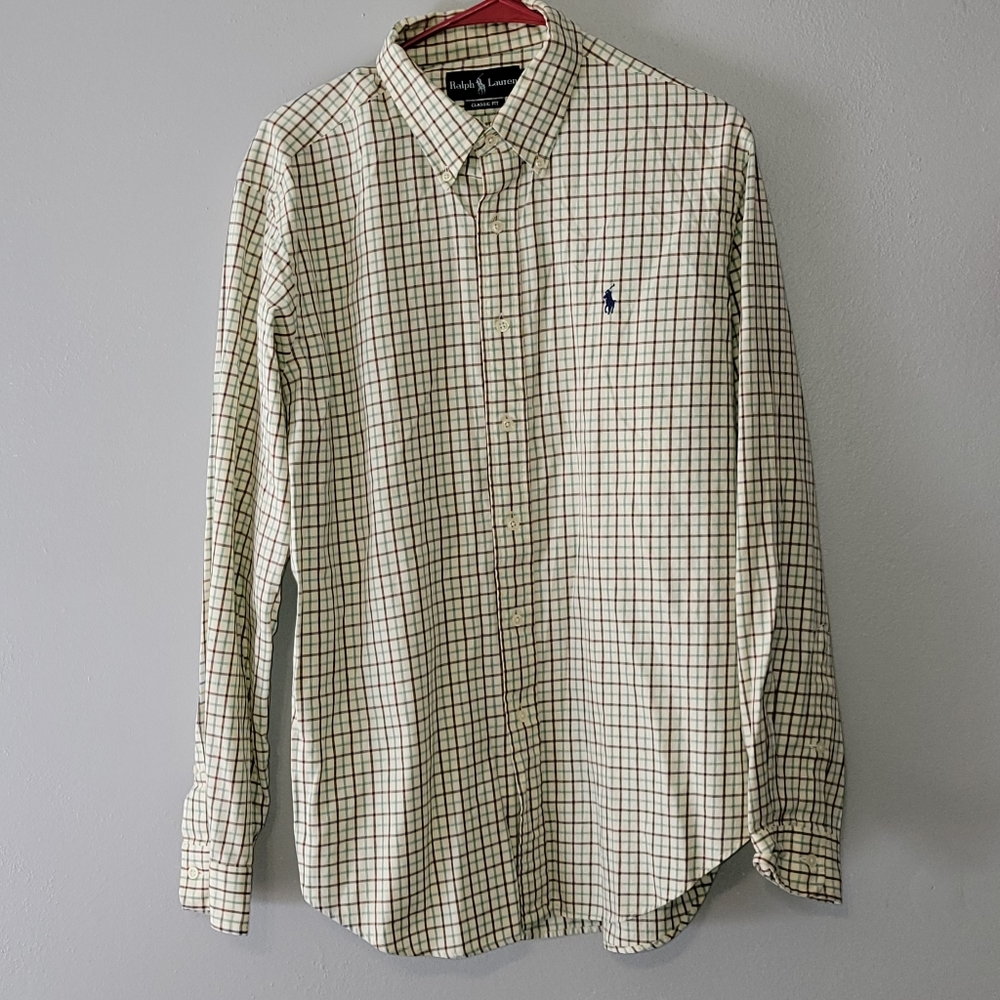 Ralph Lauren mens Classic Fit long sleeve button down shirt